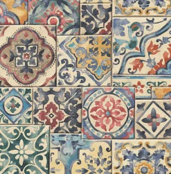 2904-22301 Marrakesh Multicolor Global Tiles Wallpaper