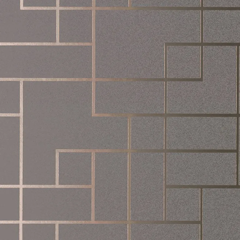 2927-42492 Mason Dark Grey Geometric Wallpaper