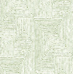 2964-25954 Merritt Green Geometric Wallpaper