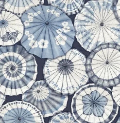 2764-24361 Mikado Blue Parasol Wallpaper