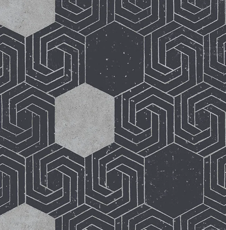 2902-25547 Momentum Navy Geometric Wallpaper