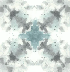 2763-24211 Mysterious Teal Abstract Wallpaper