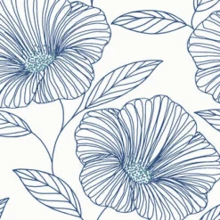 2973-91135 Mythic Blue Floral Wallpaper