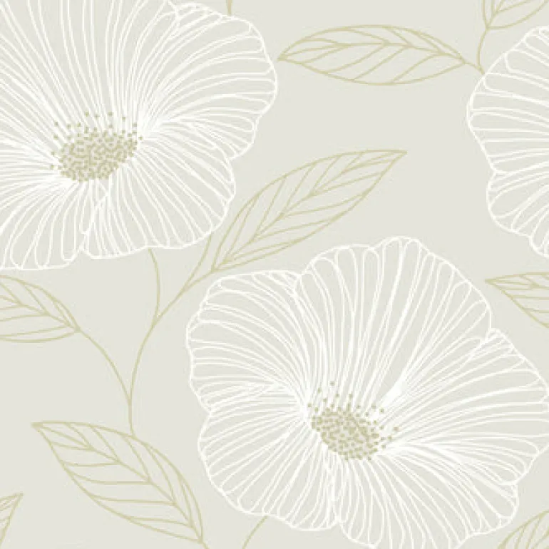 2973-91131 Mythic Dove Floral Wallpaper