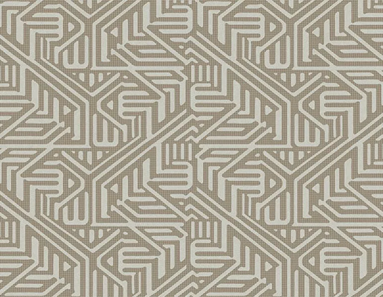 2949-60609 Nambiti Brown Geometric Wallpaper