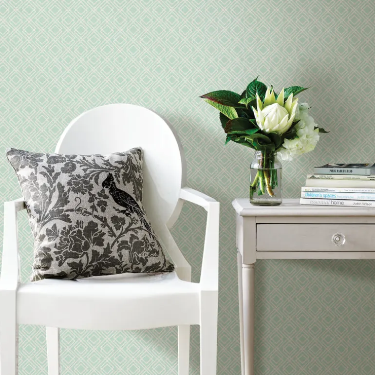3117-24176 Napa Mint Geometric Wallpaper