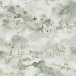 2975-87547 Nara Sage Toile Wallpaper