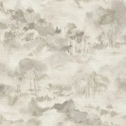 2975-87546 Nara Taupe Toile Wallpaper