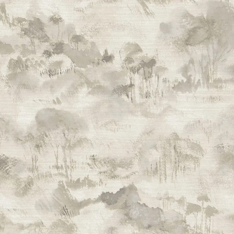 2975-87546 Nara Taupe Toile Wallpaper