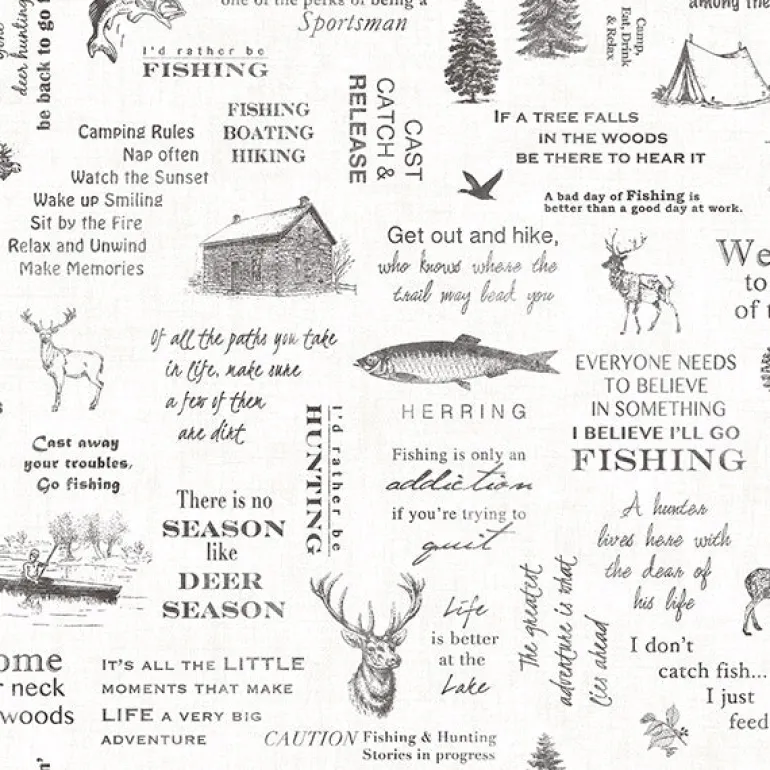 3118-01475 North Hills Black Camping Quotes Wallpaper