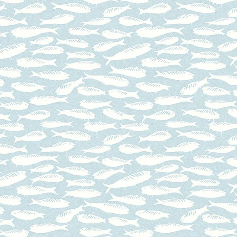 3122-10504 Nunkie Aqua Sardine Wallpaper