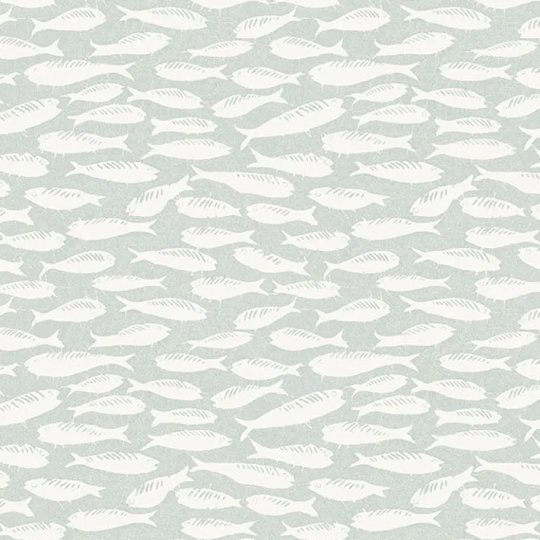3122-10502 Nunkie Light Blue Sardine Wallpaper