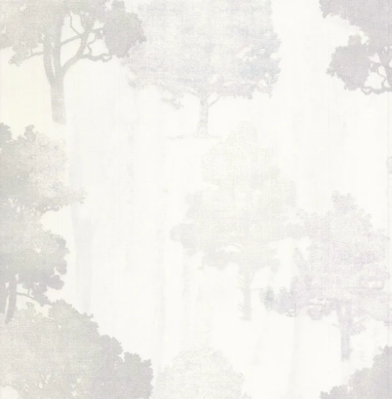 2766-95575 Opuntia Cream Tree Silhouettes Wallpaper