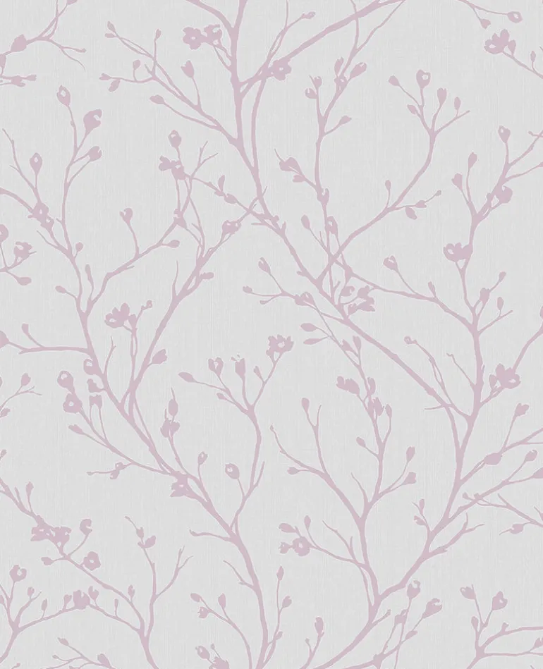 2766-42035 Orchis Lavender Flower Branches Wallpaper
