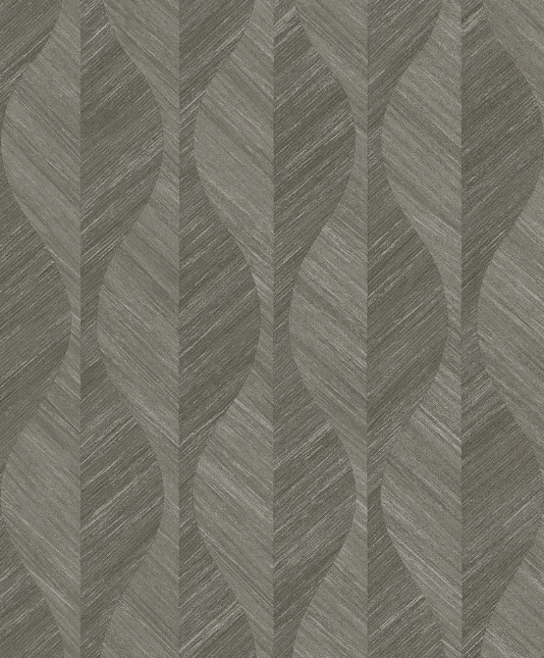 4025-82509 Oresome Dark Grey Ogee Wallpaper