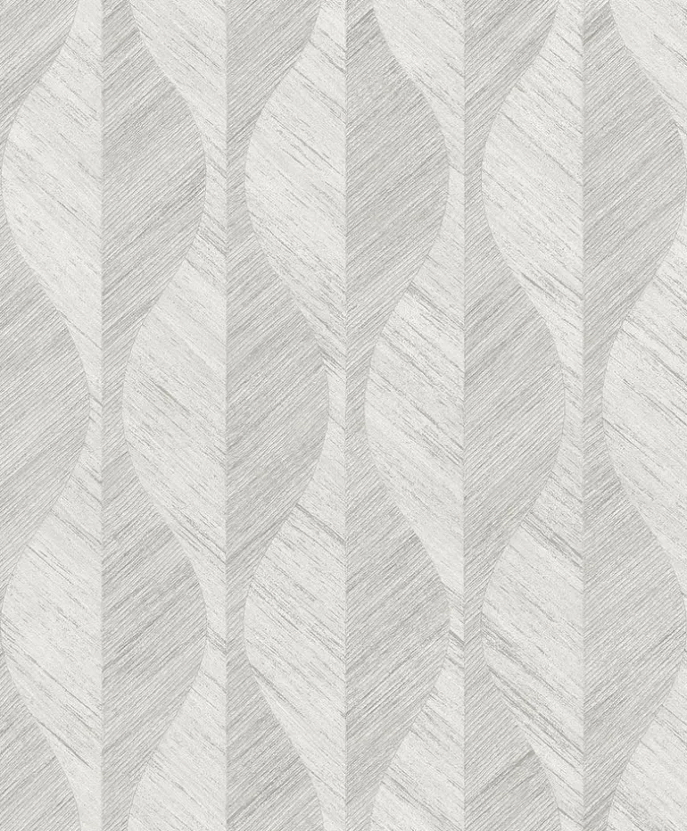 4025-82503 Oresome Silver Ogee Wallpaper