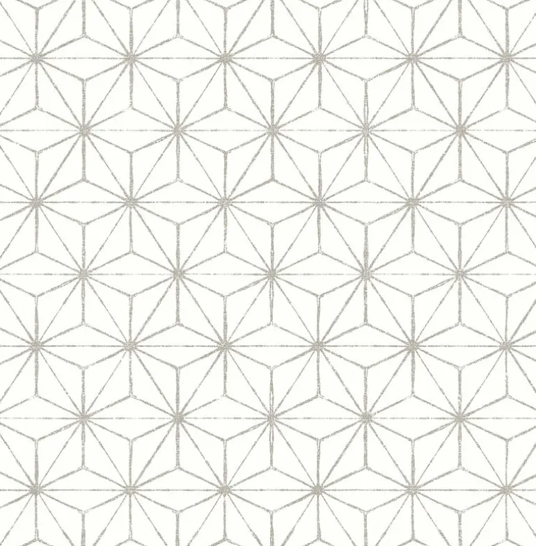 2764-24310 Orion Grey Geometric Wallpaper