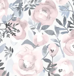 2903-25840 Orla Purple Floral Wallpaper