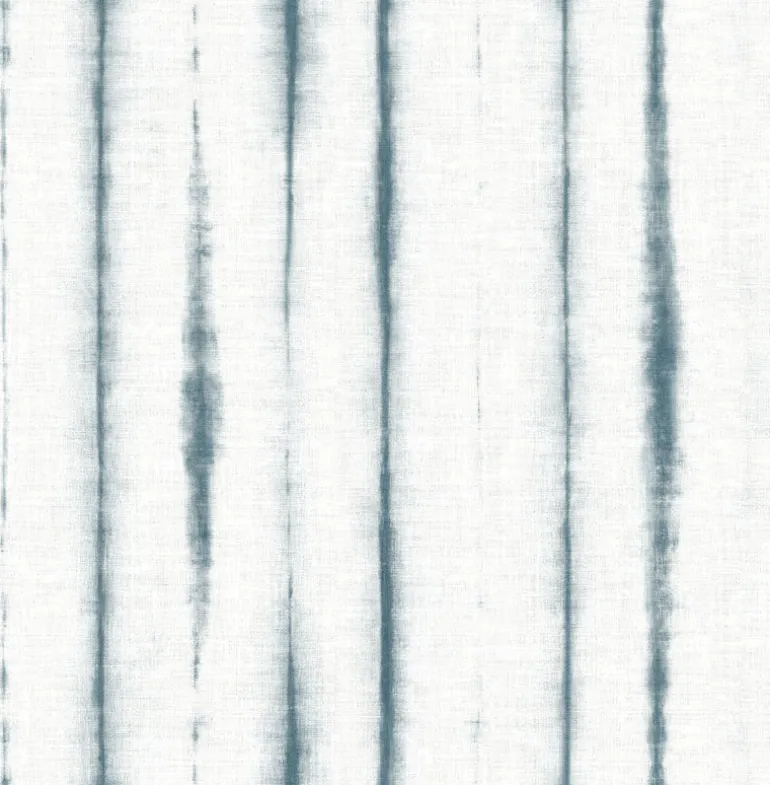 2969-26052 Orleans Teal Shibori Faux Linen Wallpaper