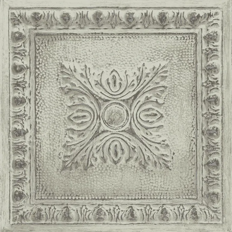 2540-24033 Ornamental Mint Tin Tile Wallpaper