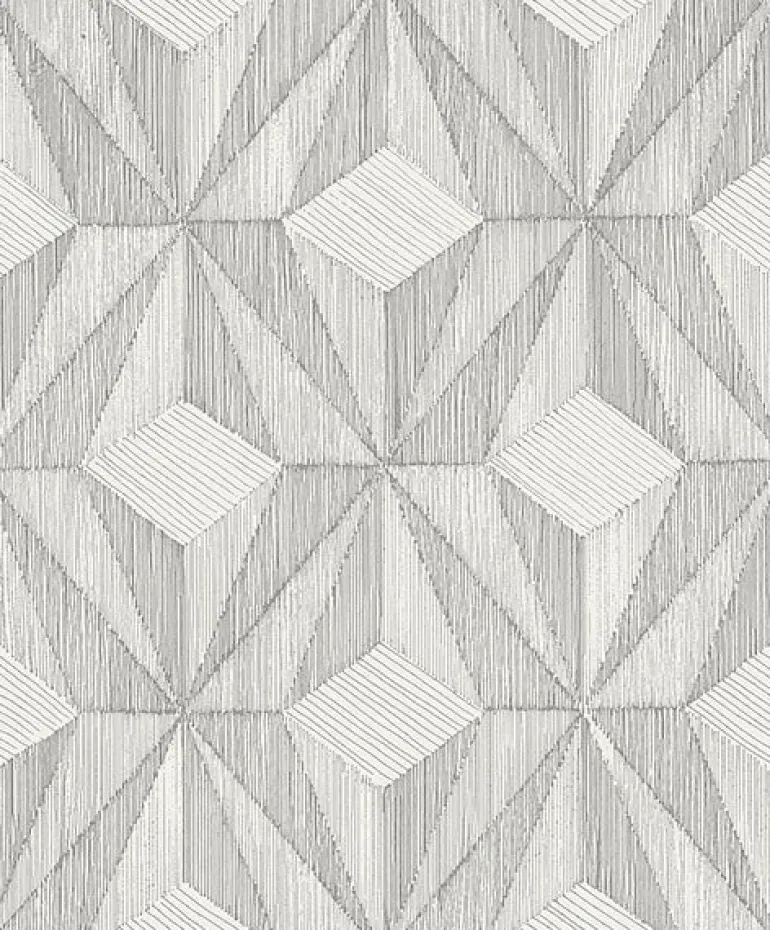 2908-87102 Paragon Silver Geometric Wallpaper