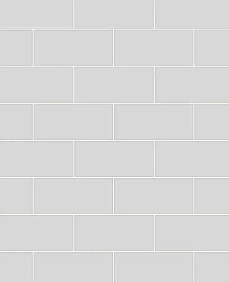 2766-23752 Parkway Light Grey Subway Tile Wallpaper