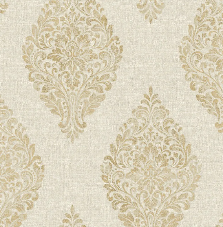 2834-25043 Pascale Gold Medallion Wallpaper
