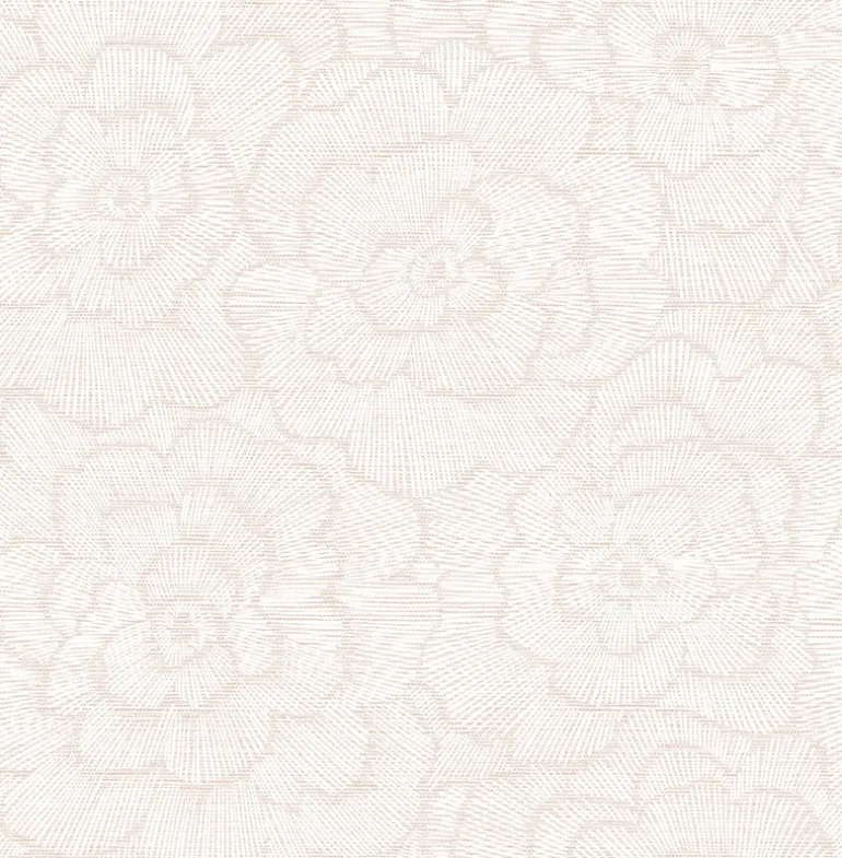 2969-26037 Periwinkle Pink Textured Floral Wallpaper