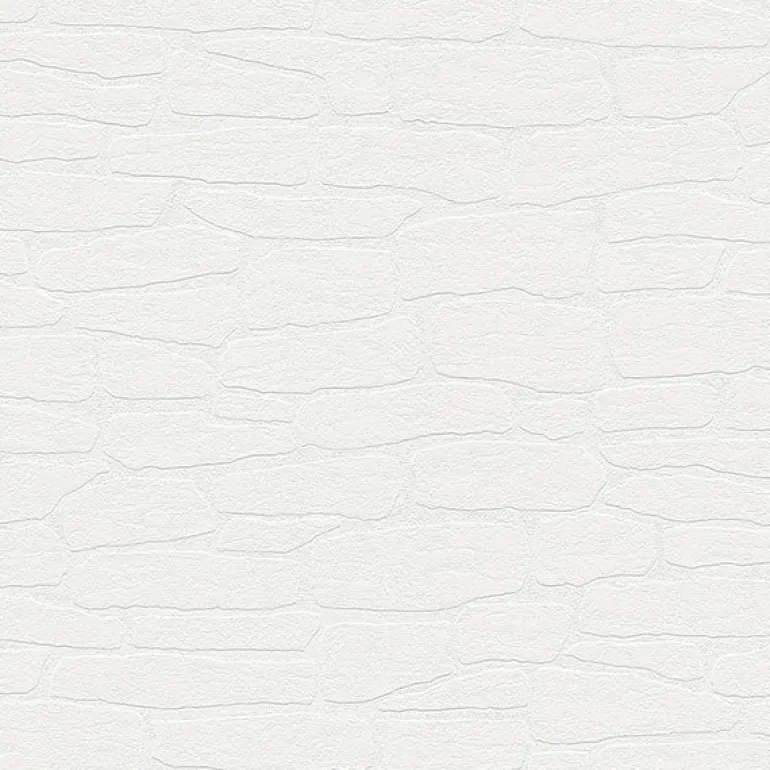 4000-3554-16 Pieter White Stone Paintable Wallpaper