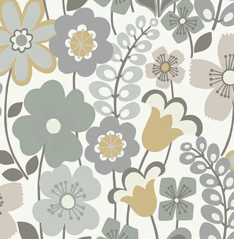 2903-25826 Piper Lavender Floral Wallpaper