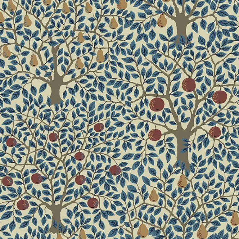 2948-33013 Pomona Blue Fruit Tree Wallpaper