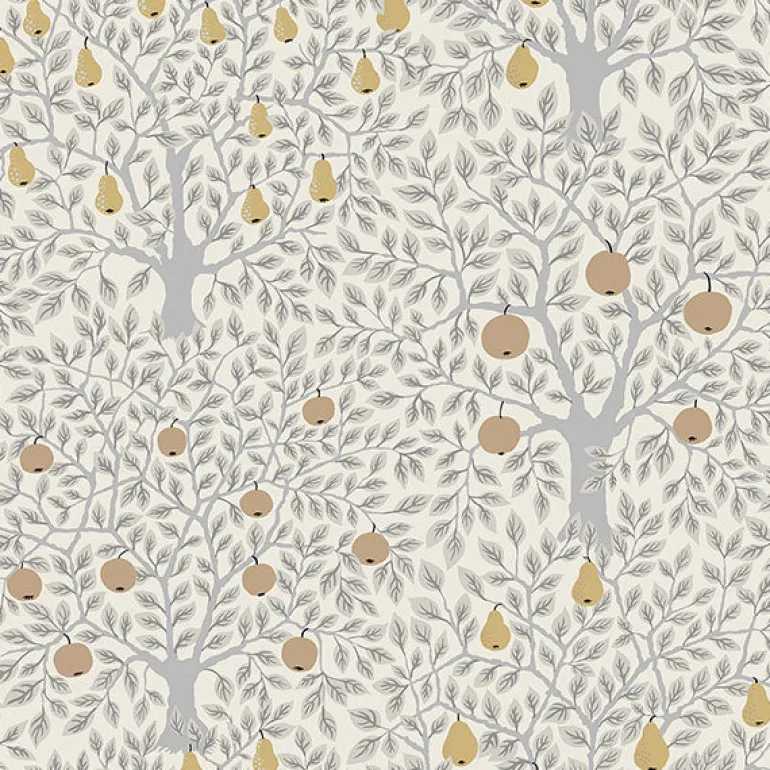 2948-33012 Pomona Light Grey Fruit Tree Wallpaper