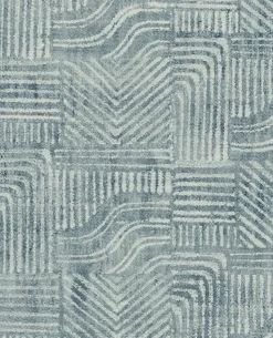 391530 Pueblo Blue Global Geometric Wallpaper