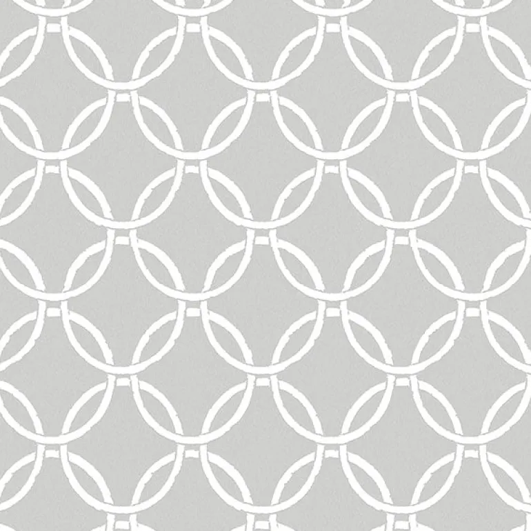 3122-11030 Quelala Grey Ring Ogee Wallpaper
