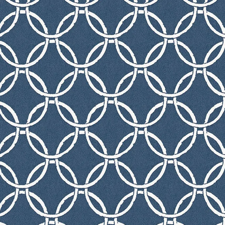 3122-11002 Quelala Navy Ring Ogee Wallpaper