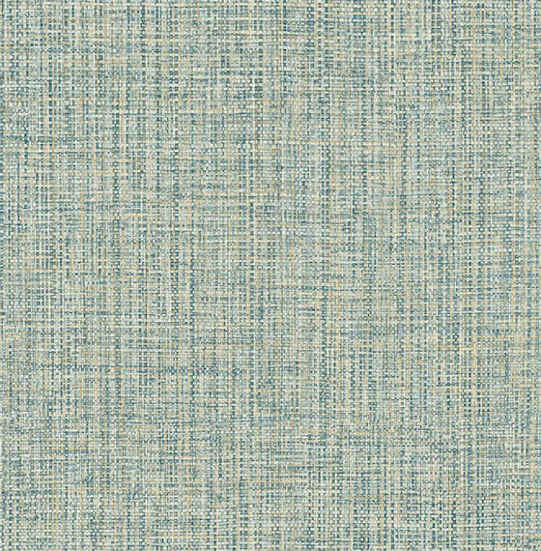 2908-24944 Rattan Teal Woven Wallpaper