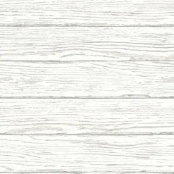 3120-13695 Rehoboth White Distressed Wood Wallpaper