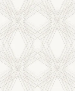2908-87105 Relativity Off-White Geometric Wallpaper