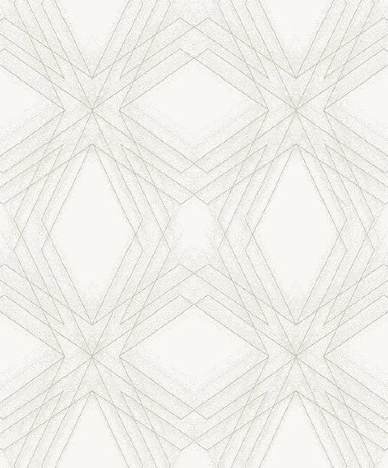 2908-87105 Relativity Off-White Geometric Wallpaper