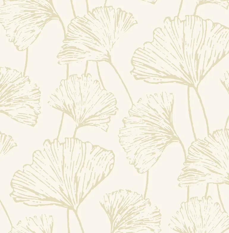 2764-24316 Reverie Gold Ginkgo Wallpaper