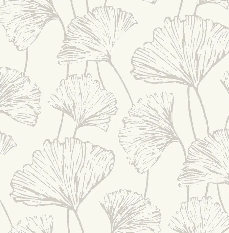 2764-24315 Reverie Silver Ginkgo Wallpaper