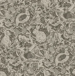 2861-25725 Revival Brown Fauna Wallpaper