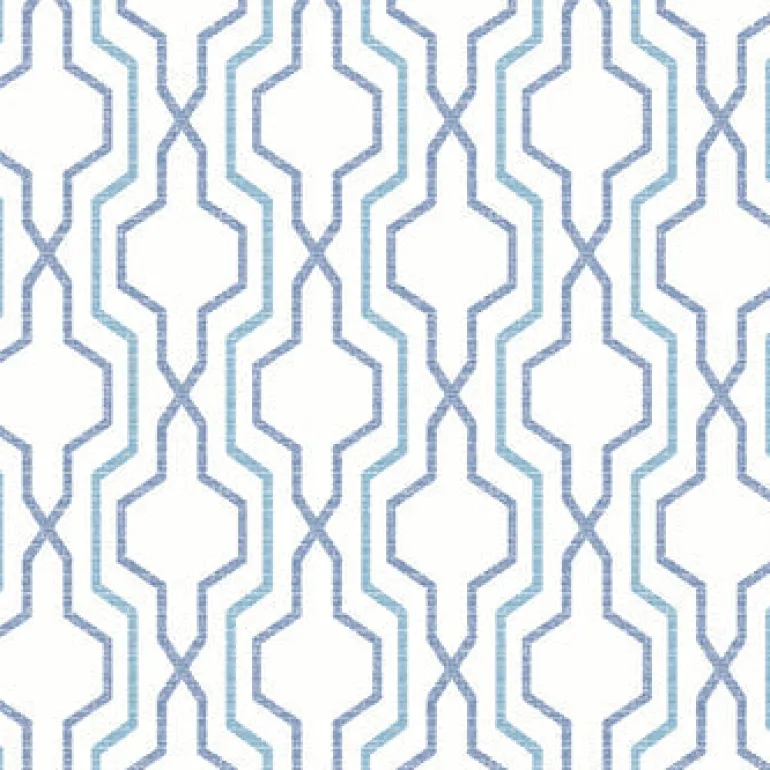 2973-90601 Rion Blue Trellis Wallpaper