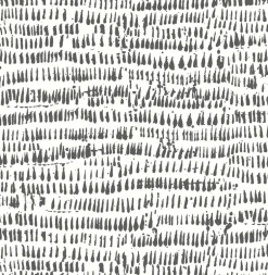2904-24354 Runes Black Brushstrokes Wallpaper