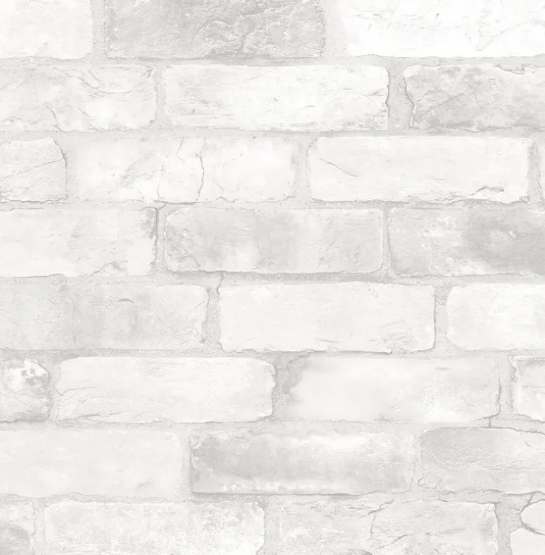 2922-22321 Rustin White Reclaimed Bricks Wallpaper