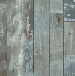 2922-24053 Samuel Grey Distressed Wood Wallpaper