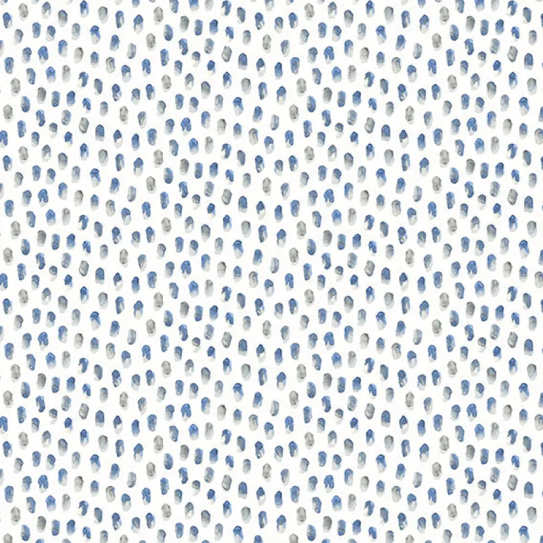 3120-13614 Sand Drips Blue Painted Dots Wallpaper