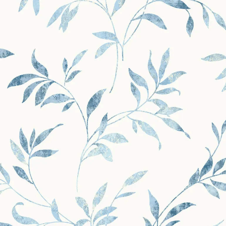 3117-54516 Sanibel Light Blue Trail Wallpaper