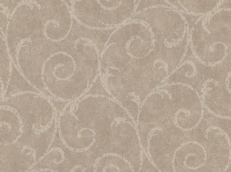 2830-2738 Sansa Light Brown Plaster Scroll Wallpaper