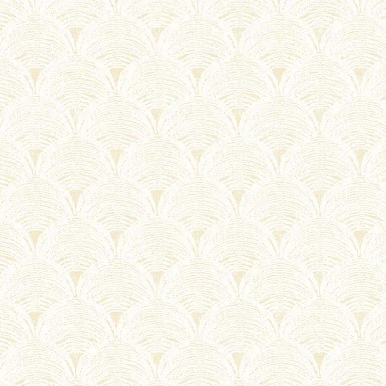 3120-13653 Santiago Yellow Scalloped Wallpaper